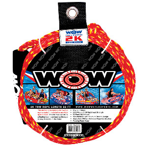 WOW 2K Tow Rope, 60 Feet, Holds 1-2 Riders, Heavy Duty 11-3000