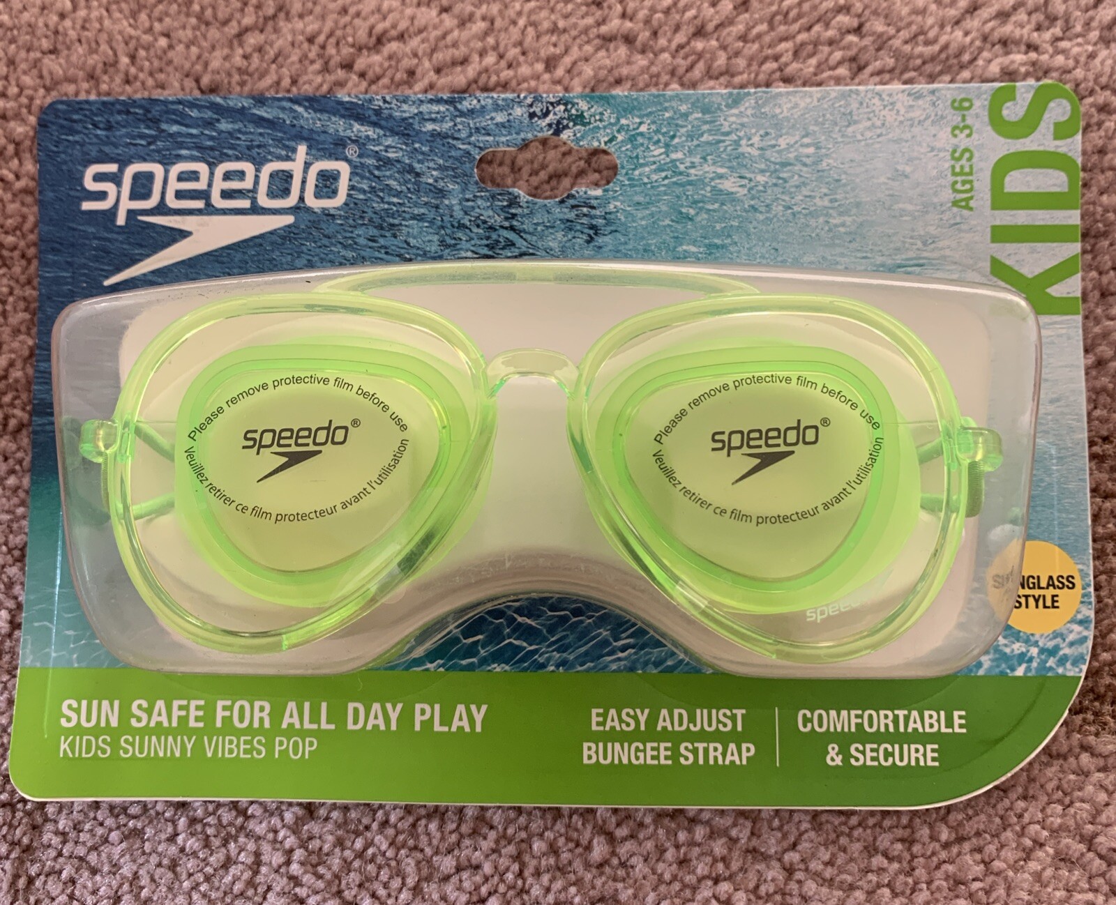 Kids Speedo Goggles Ages 3-6 years sunglass style ~ NEW