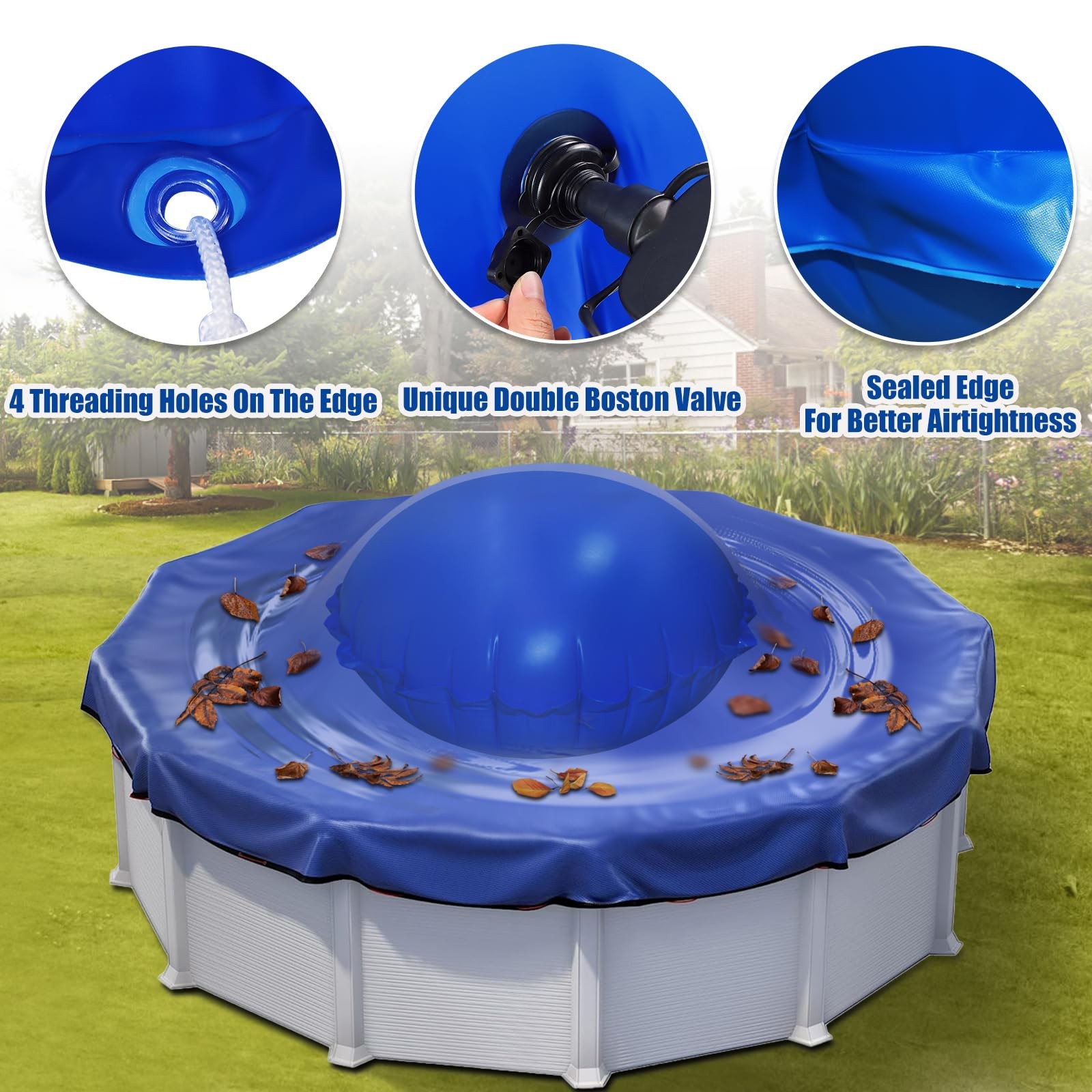 6ft Dia Pool Pillows, Pool Pillow, Inflatable Pool Pillows for Above Ground P…