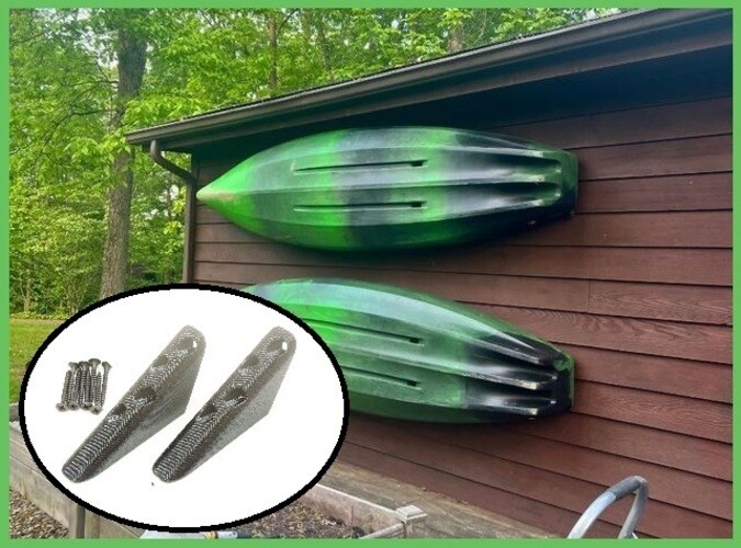 Kayak Wall Mount Hooks “No Show” Hidden Flush Mount Paddle Canoe