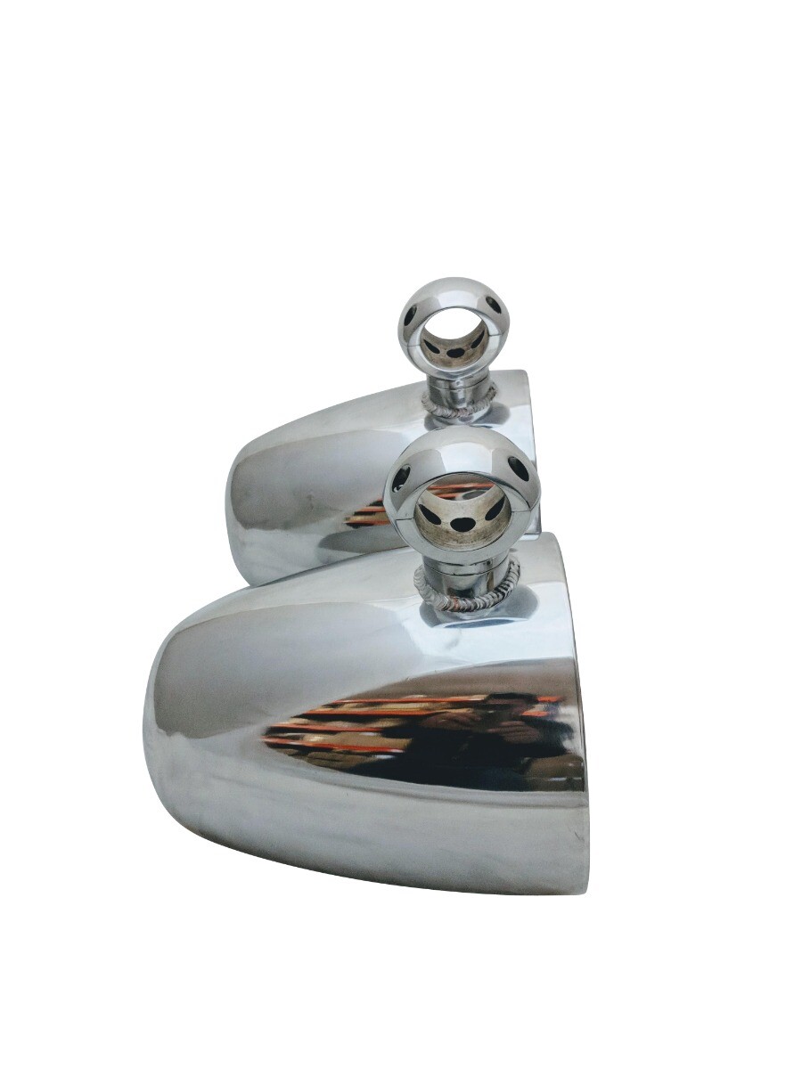 Krypt 8″ Wakeboard Tower Speaker Cans, Empty Pods, Clamps – Polished or Black