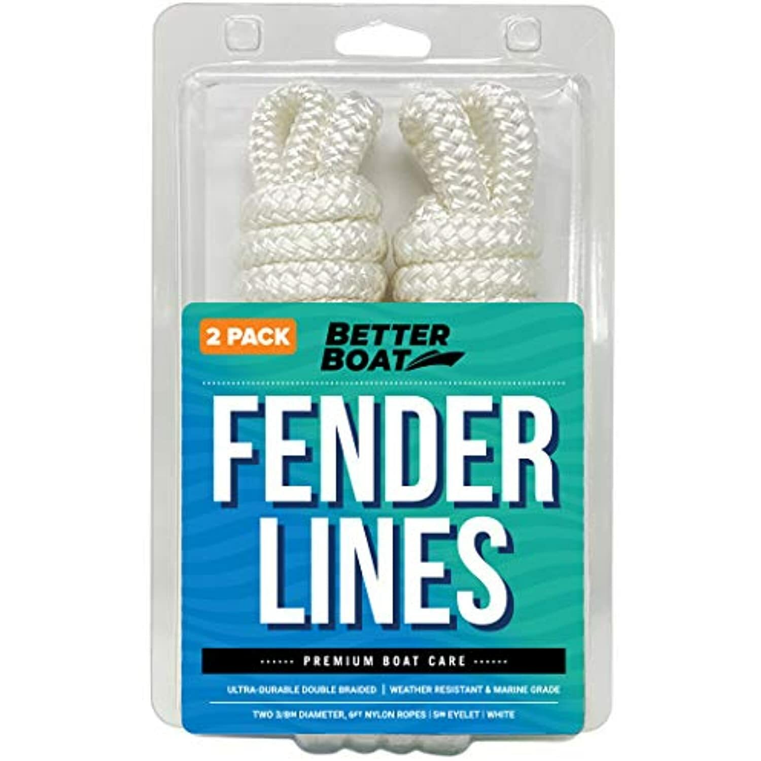 Boat Fender Lines for Boat Bumper Fender Hangers Marine Rope Nylon 6 Feet