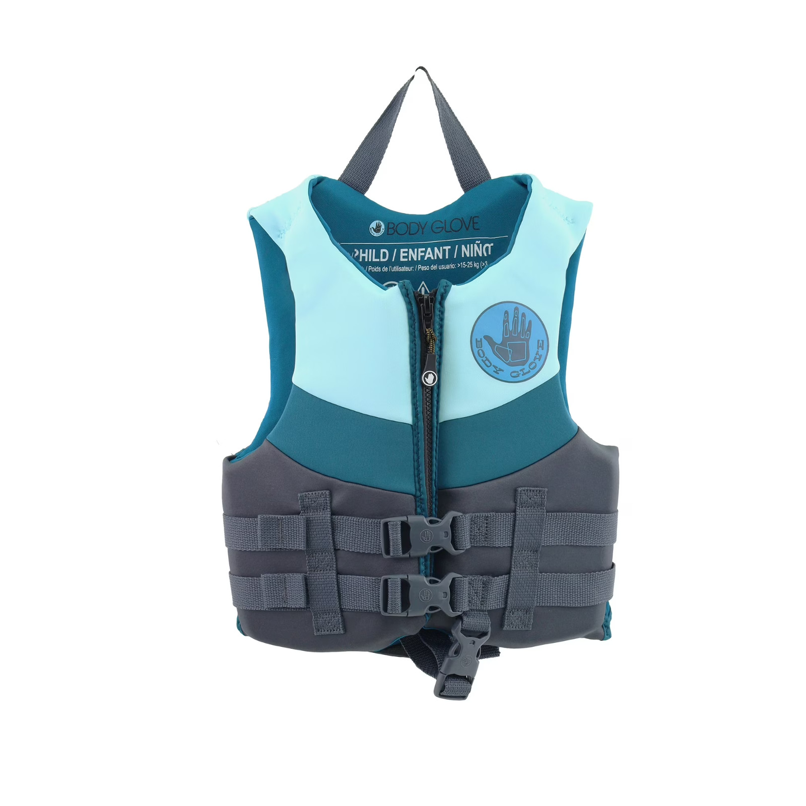 Body Glove Child’s Neoprene PFD Life Jacket and Vest, Boy, 33-55 lbs., Blue