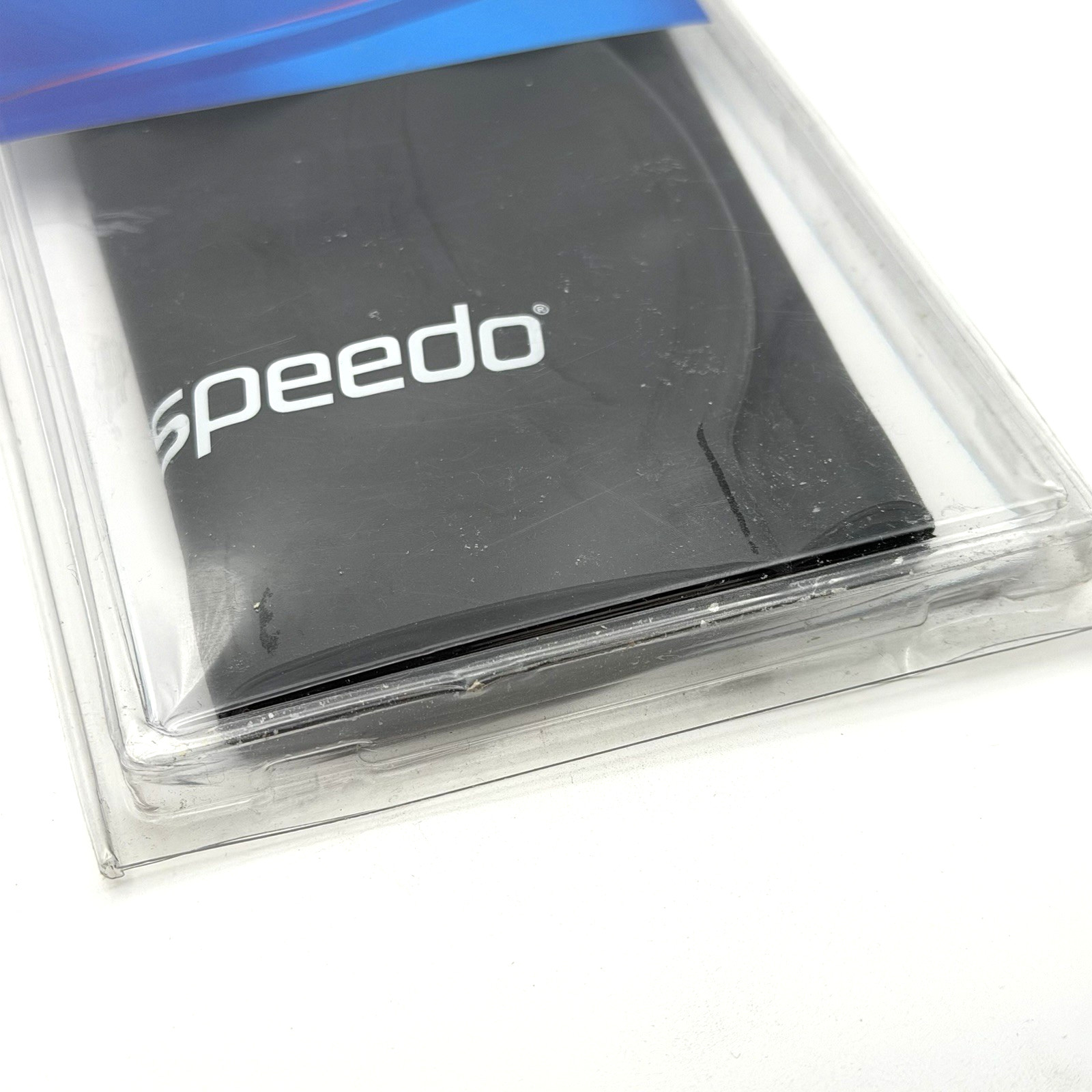 Speedo US Swimming 100% Silicone Swim Cap Adult 12 & Up Black W/White Logo