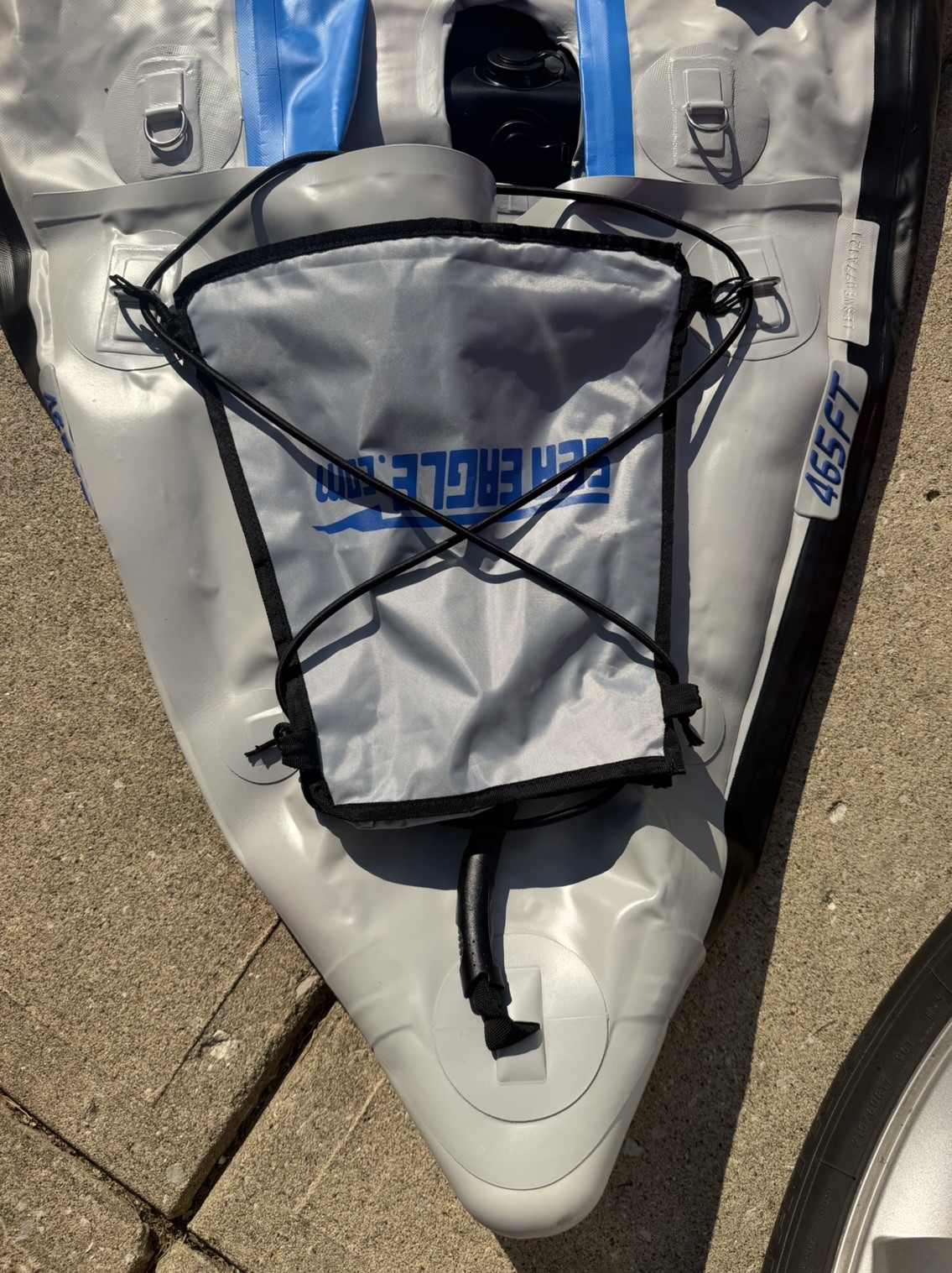 Sea Eagle Classic 465ft 3-Person Fast Track Inflatable Kayak Canoe Boat Raft