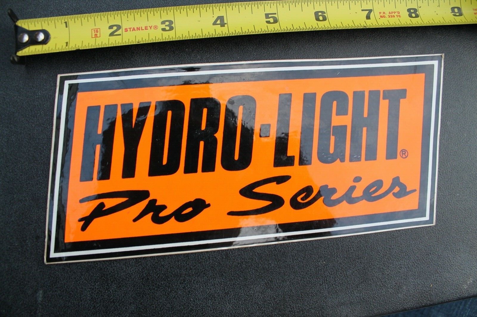 Hydro Light Pro Series Surfboards Epoxy Neon Orange V26B Vintage Surfing STICKER