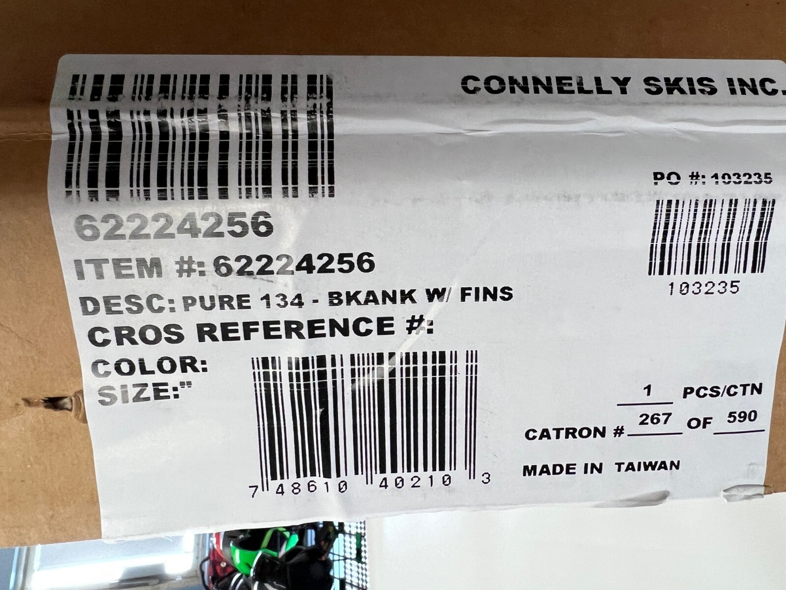 Connelly Pure Wakeboard 134 NIB Sealed 2022 FREE SHIP Novice/Intermediate