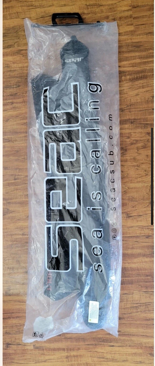 SEAC Shout Long Fins for Freediving, Scuba, Spearfishing, US Size 6.5, Euro 40