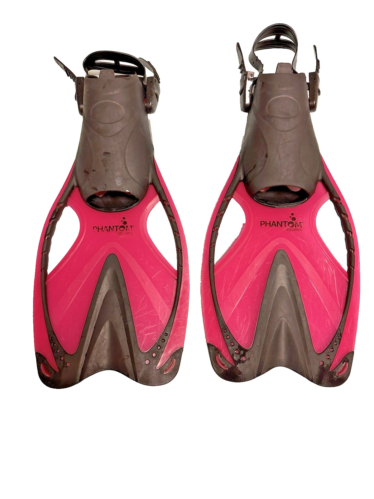 Snorkeling Swim Fins Pink Phantom Aquatics Adjustable ML/XL US 9-1 1/ EU 42-45