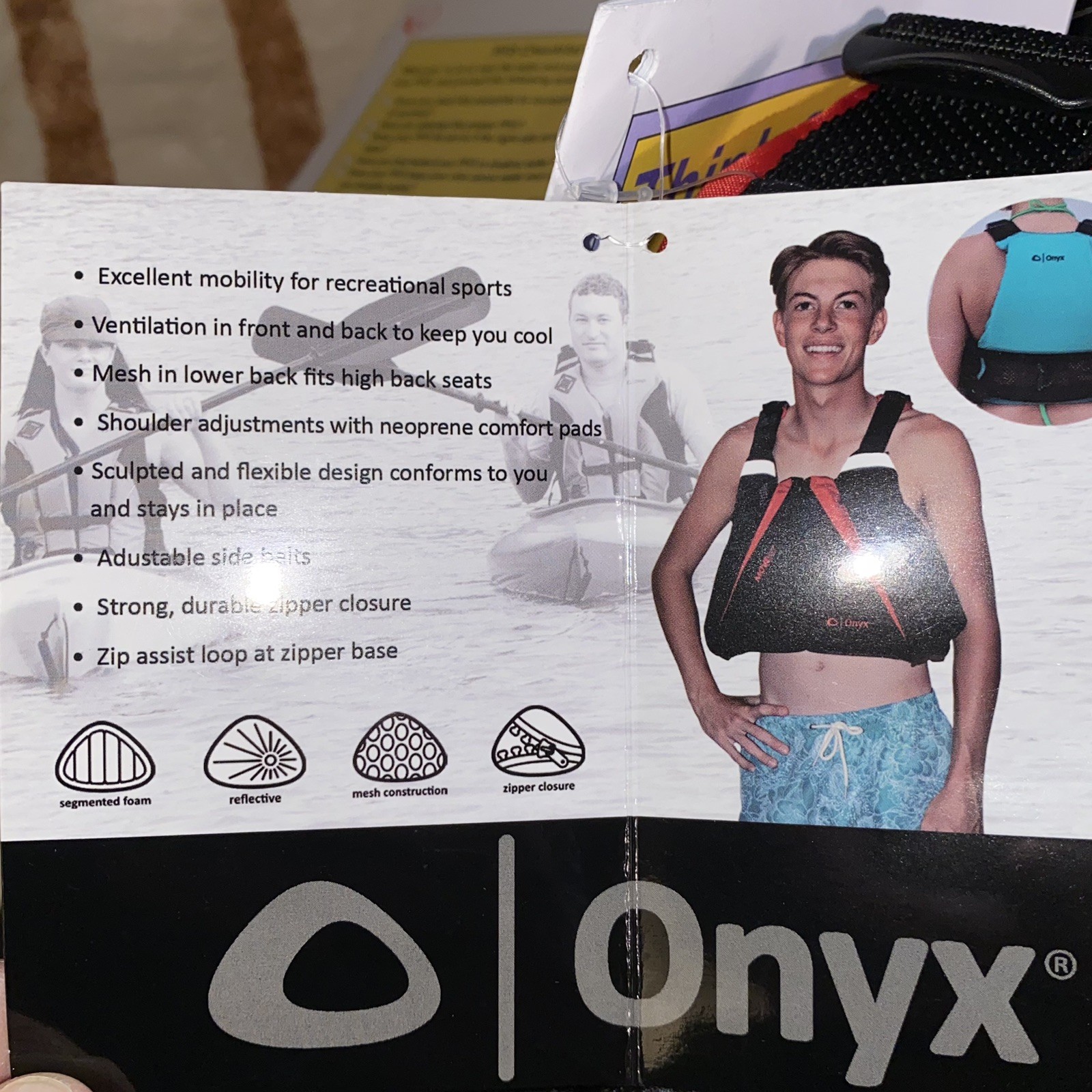 Onyx Movevent Paddle SUP Kayak Life Jacket Vest Adult XS/S USCG Approved NWT
