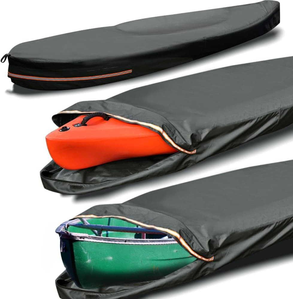 600D Kayak Covers for Outdoor Storage,Kayak Cover 18-20Ft Canoe Covers Paddle Bo