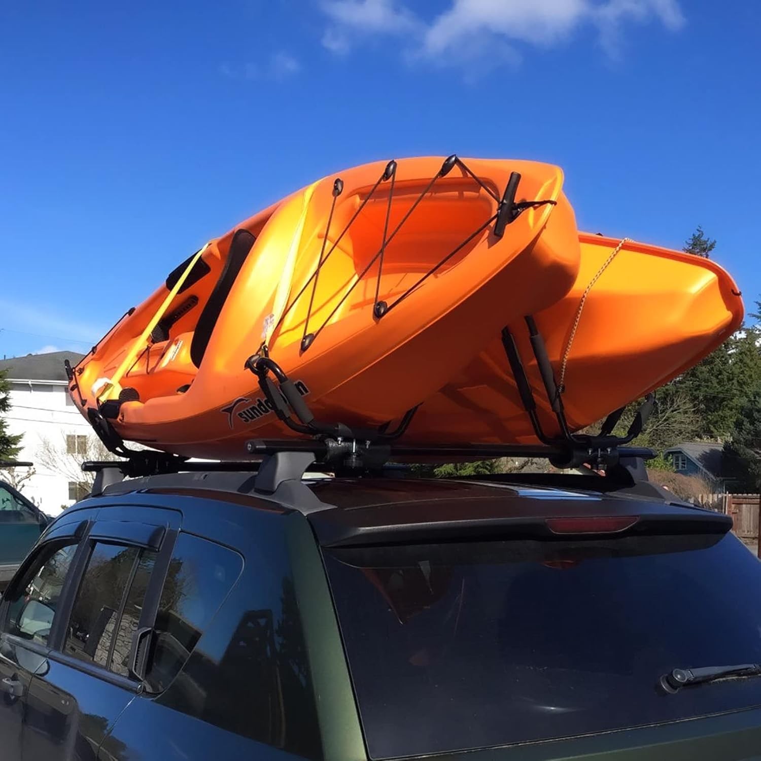 2 Pairs Kayak Roof Racks Universal Crossbar Mount Load 150lbs Car