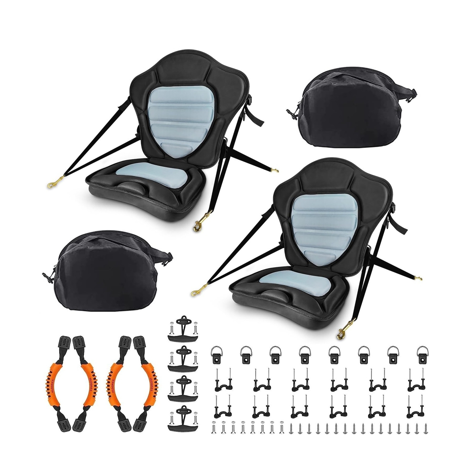 HLOGREE 1/2PCK Kayak Seats,Thicken Seat Cushion for Kayak,Padded Kayak Seat,C…