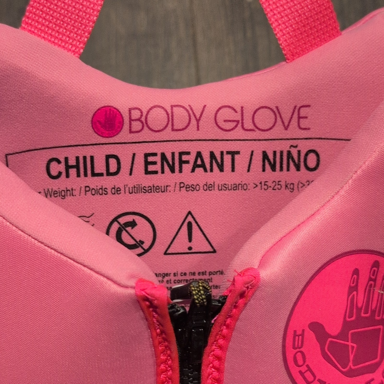 Body Glove Child/Enfant/Niño Life Jacket Vest Pink/Purple 33-55 lbs 132C