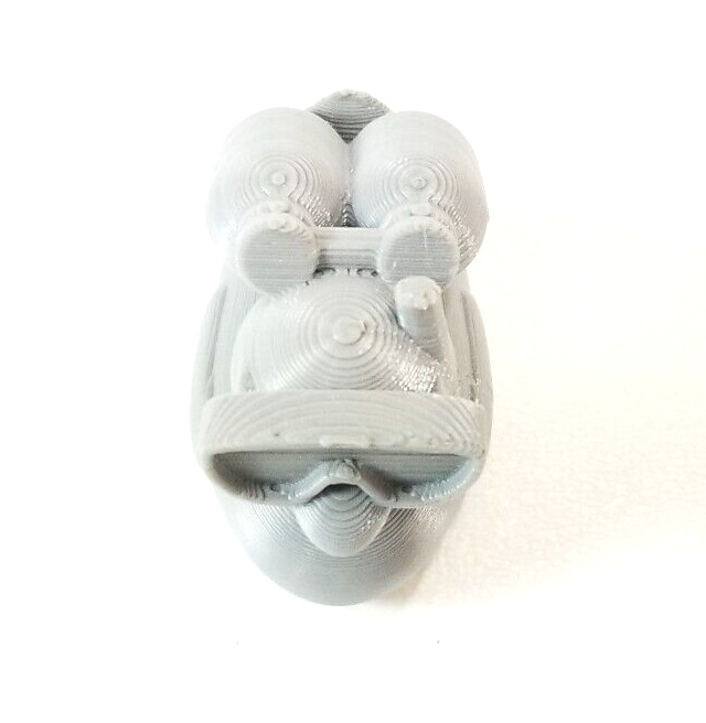 Scuba Diving 3D Printed Jeep, Cruise Duck 1.5″ Gray PLA Plastic (Rubber Duck)