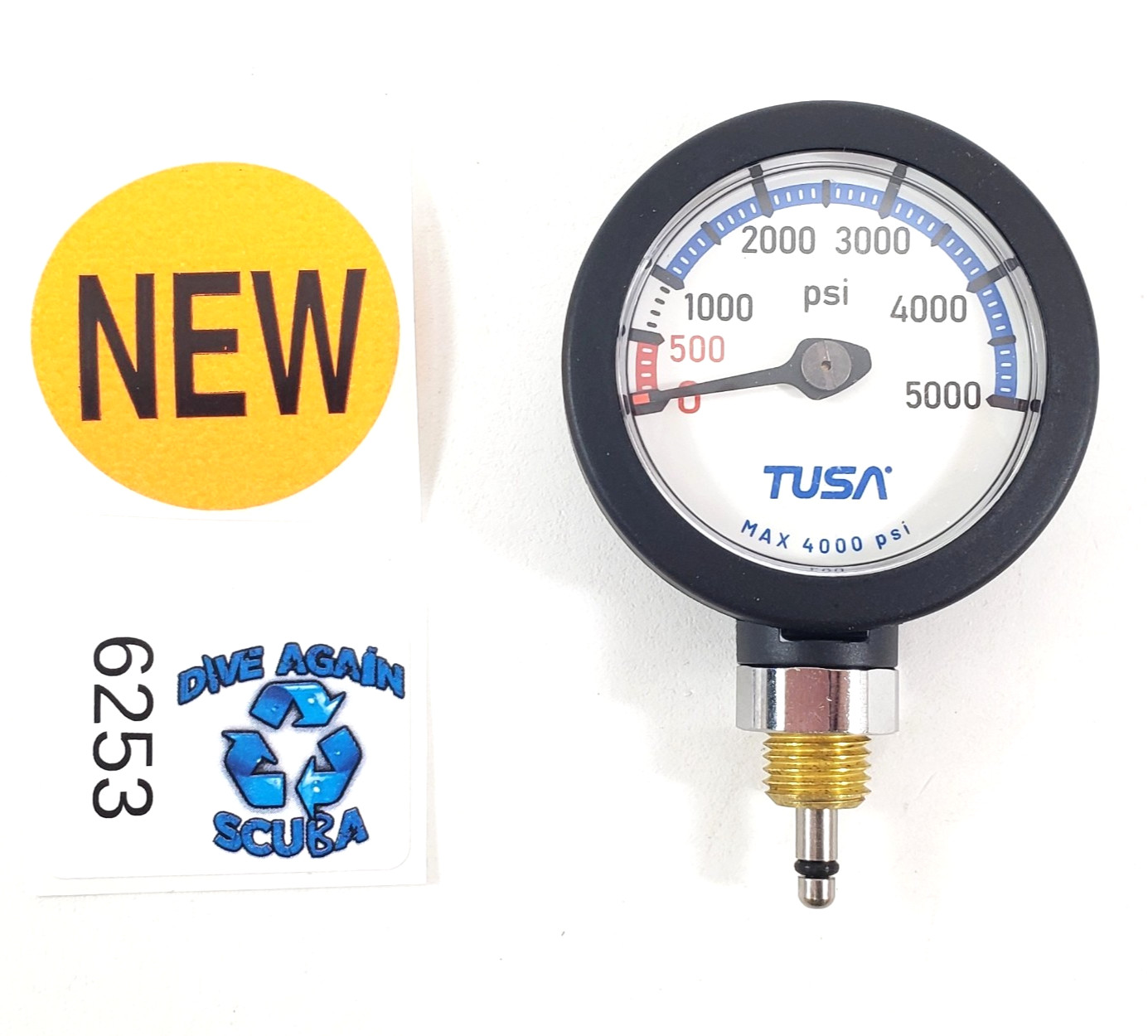 Tusa Compact 2″ 5,000 PSI SPG Submersible Pressure Gauge Scuba Dive (Sherwood)