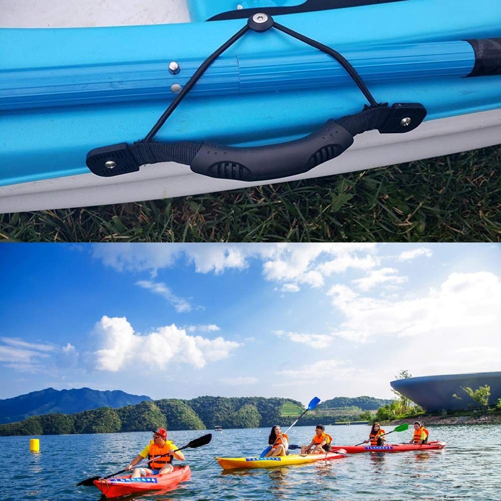 Anndason 2 Pcs Black Kayak Canoe Boat Side Mount Carry Handles/Paddle Style 1