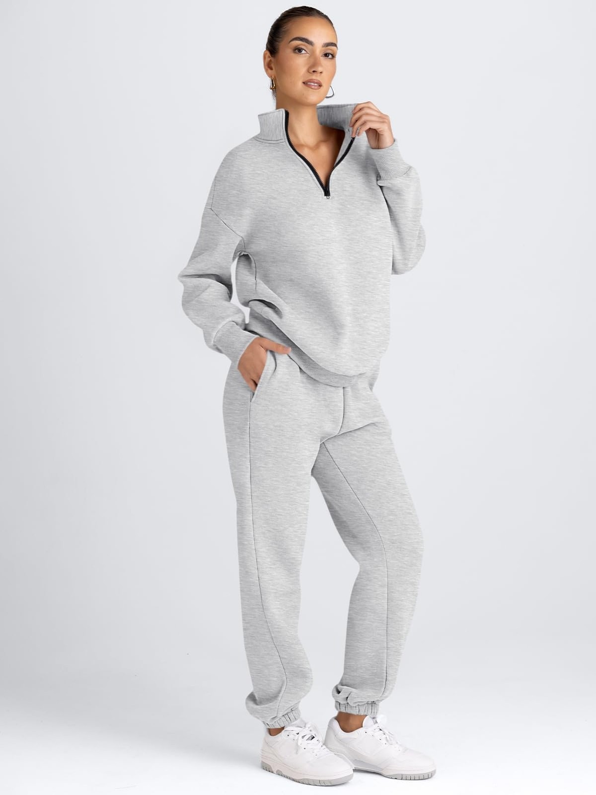 AUTOMET Women’s Sweatsuits 2 Piece Outfits Casual Airport and Travel Lounge S…