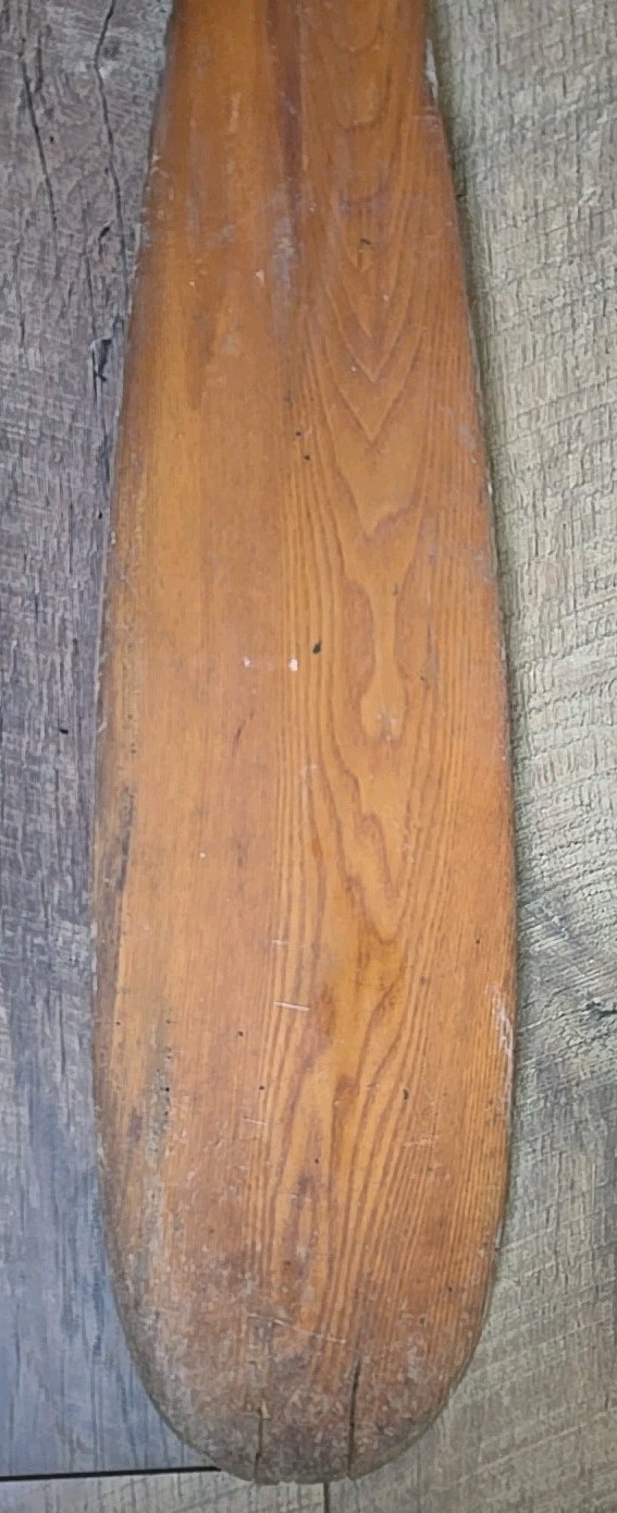 VTG Old Town Canoe Co Wood Oar Paddle 66″ Salvaged Home Wall Décor Maine