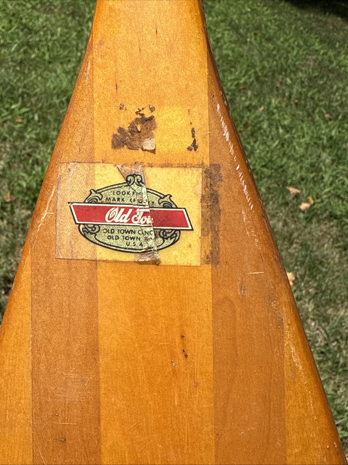 Vintage Old Town Canoe Paddle 60″ Wooden