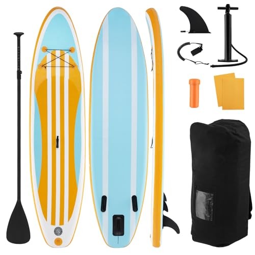 Paddle Board, Inflatable Stand Up Paddle Board with SUP 11FT Stripe