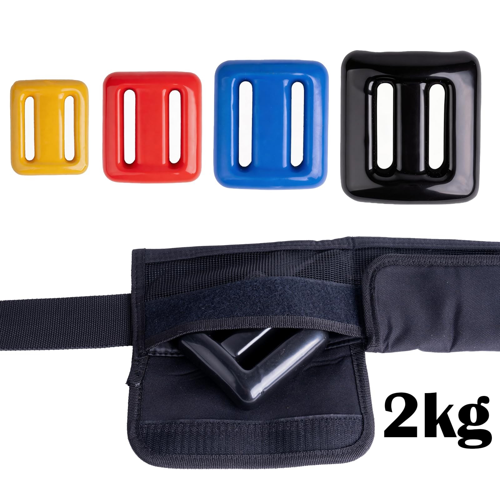 Dekayaker Dive Belt Weights4 Pcs 1.1-4.4 Lbs Dive Weights 4 Pocket Scuba Weight