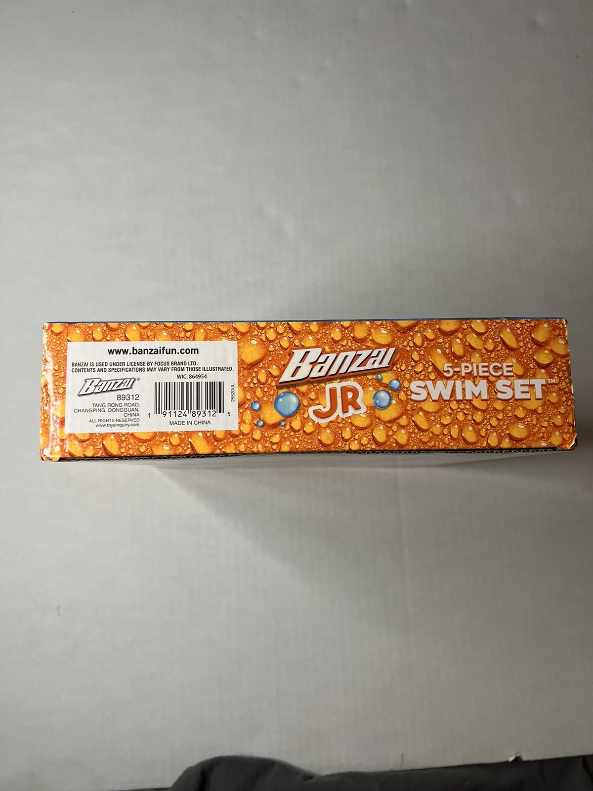 BANZAI JR. 5-PIECE SWIM SET W/ 5 SWIM STARTER ESSENTIALS 9-36 MONTHS NEW IN BOX