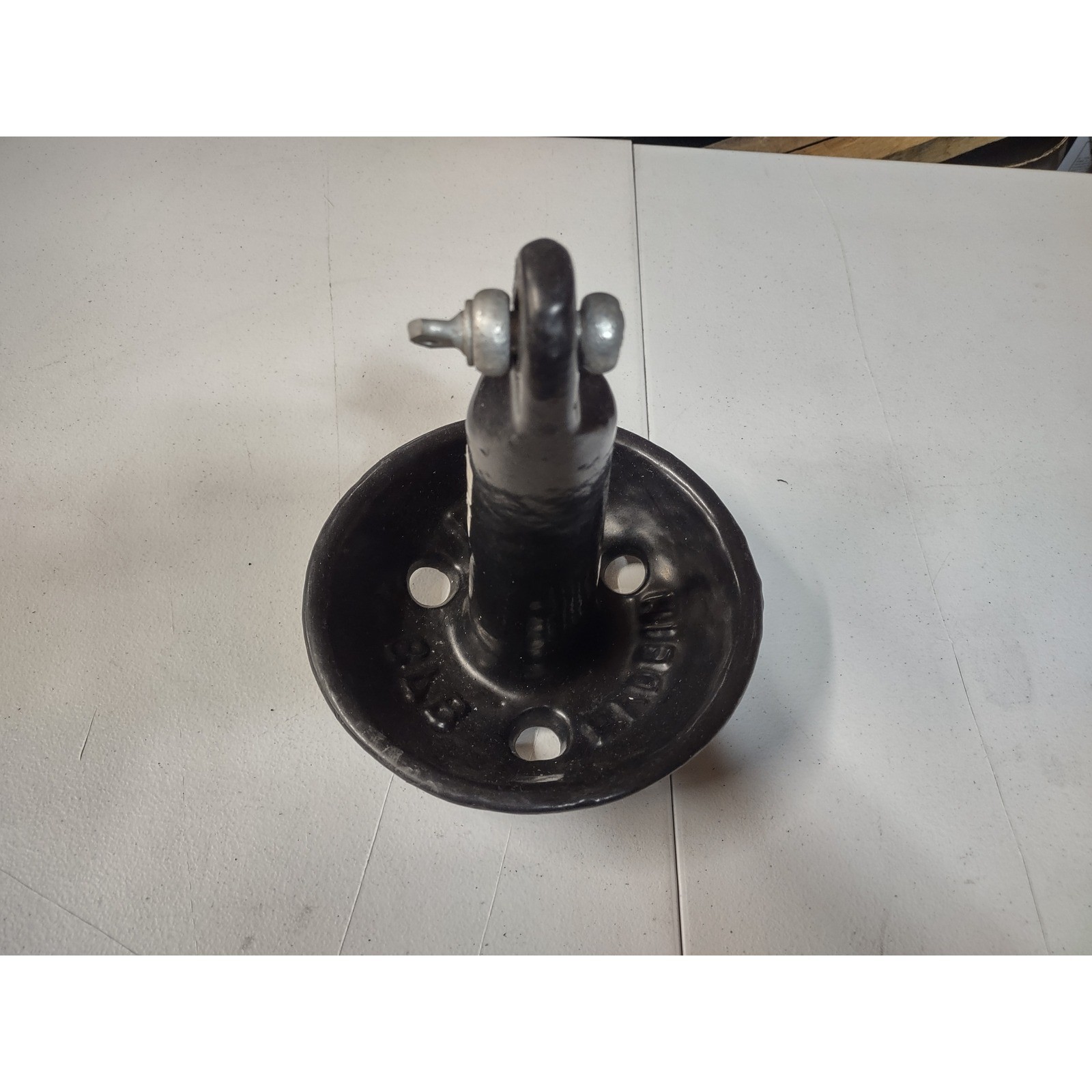 8lbs Mushroom River Anchor Black Cast Iron with Shackle for Small Boats Kayaks