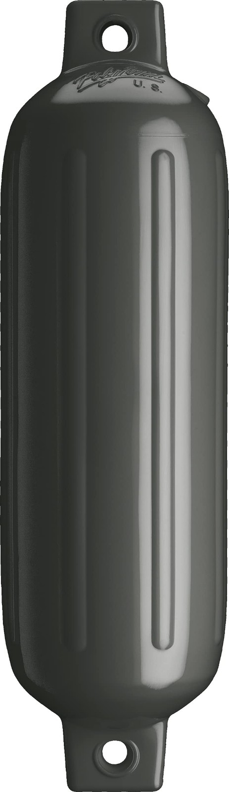 Polyform G3 Graphite Boat Fender 5.5 x 19 Inch Vinyl Twin Eye Dock Bumper USA