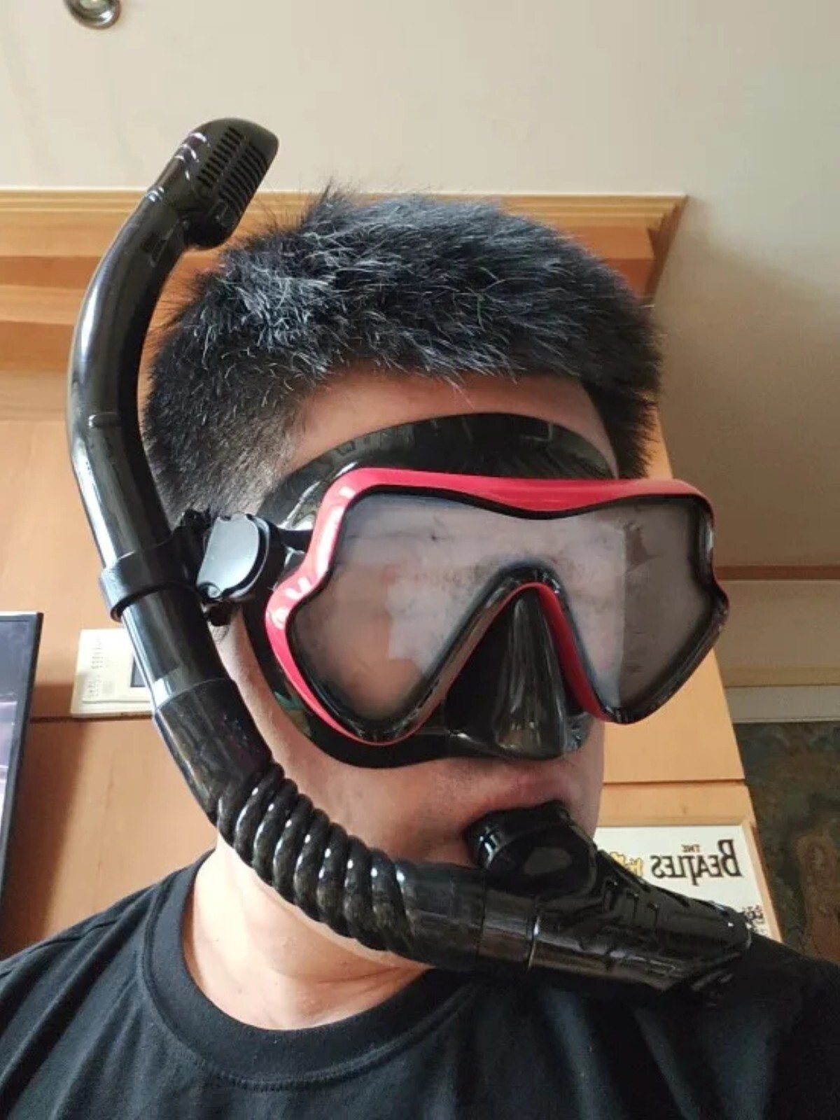 Adult Tempered Glass Diving Set Scuba Anti-Fog Goggles and Snorkeling Mask Tube