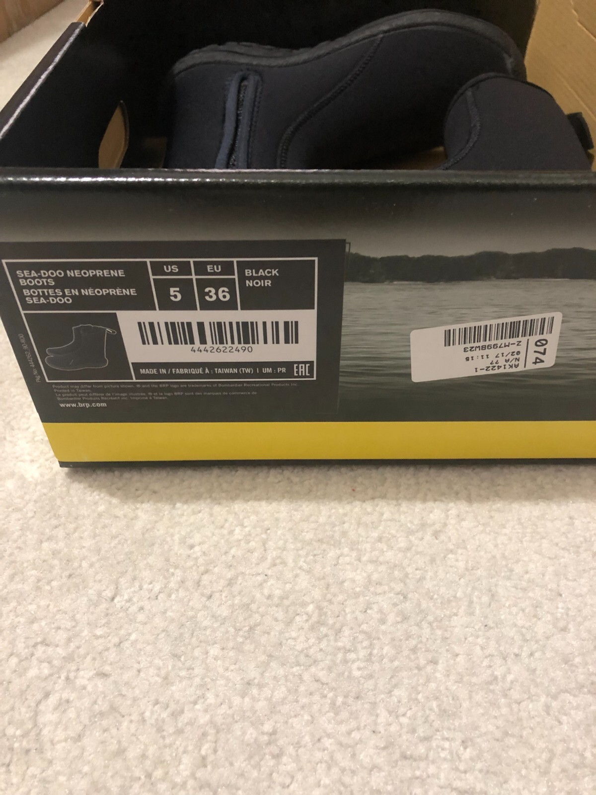 Sea-Doo PWC Jet Ski Riding Water Boots Shoes Unisex Mens Size 5 Womens Size 6