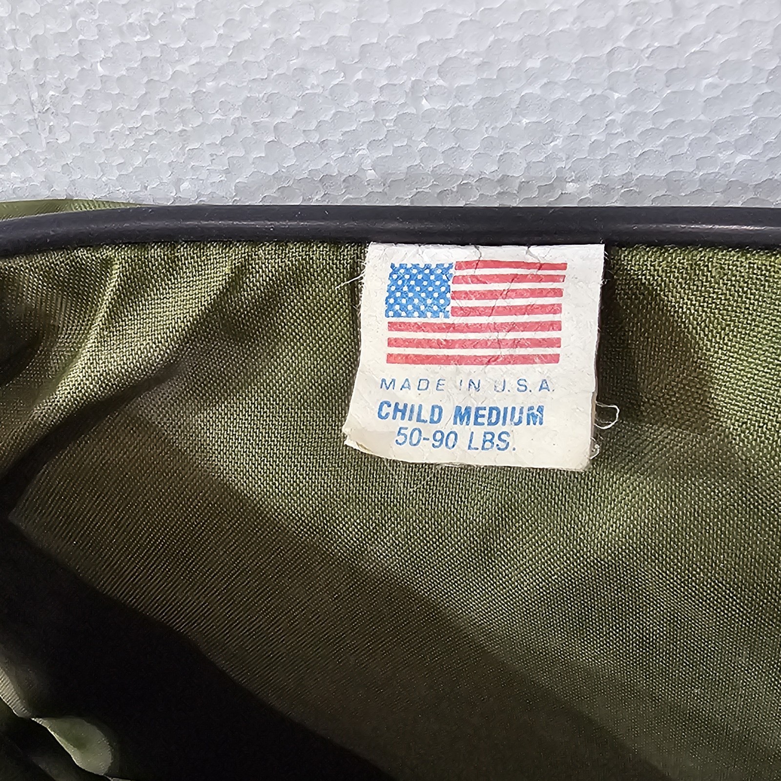 VINTAGE Stearns Youth Life Jacket Fishing Vest Green M 50-90 Pounds *Made USA*