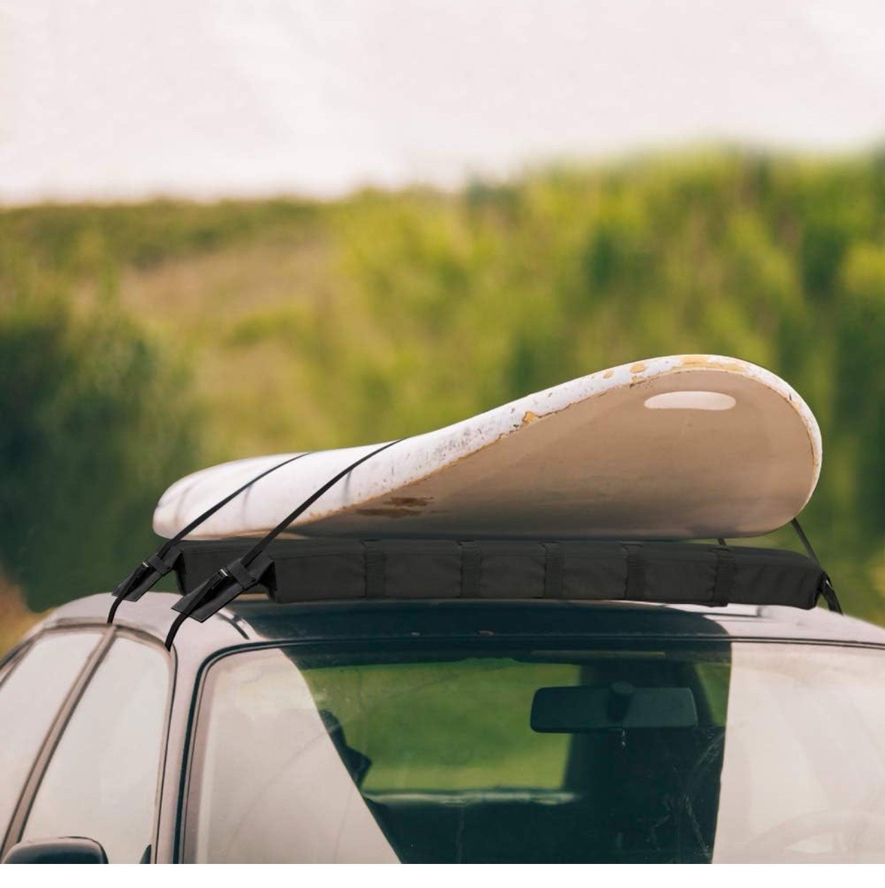 WOOWAVE Kayak Surfboard Roof Rack Pads Universal Car Soft Roof Rack And Carrier
