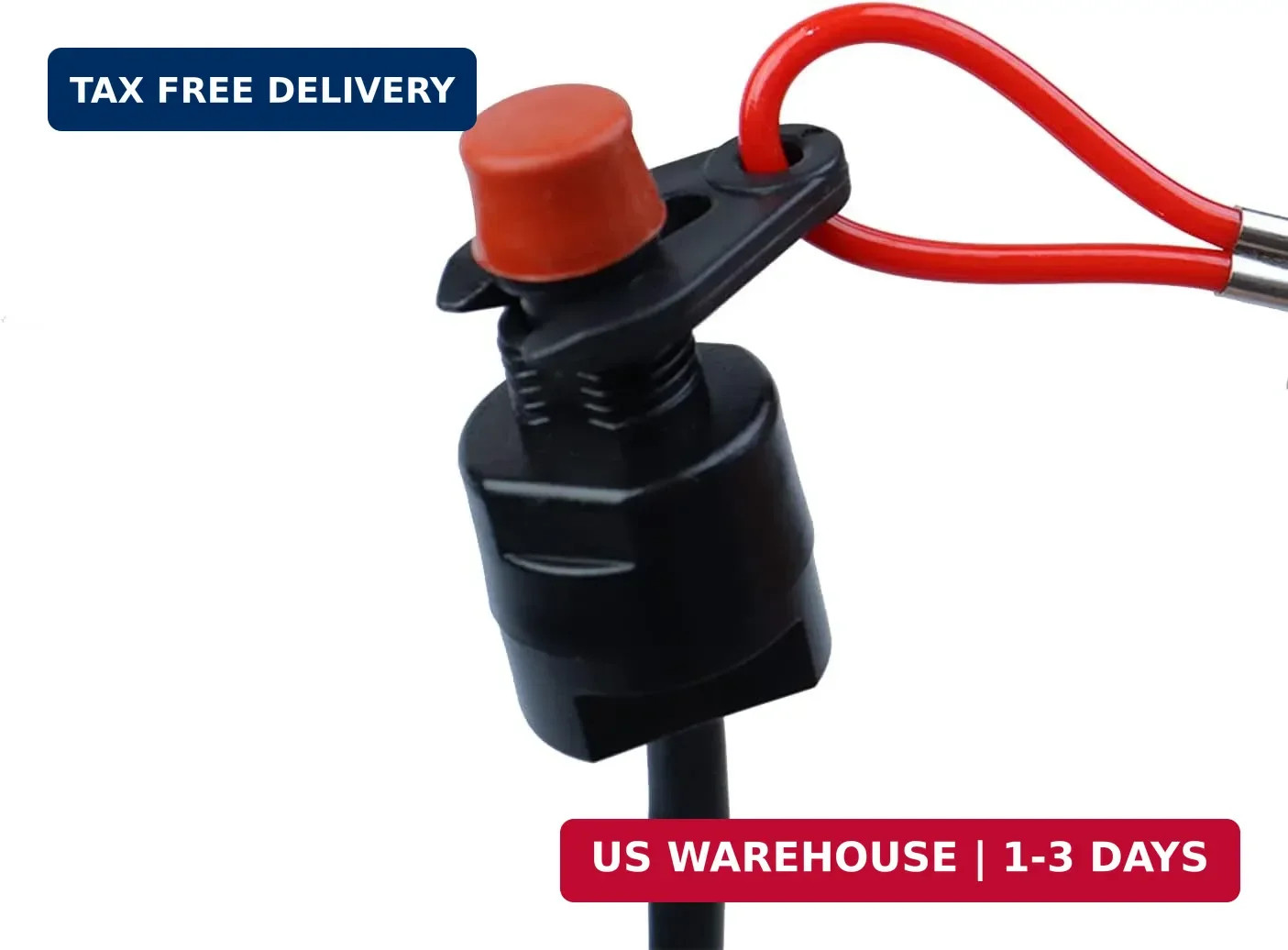 Boat Safety Kill Stop Switch Connector Lanyard Compatible for Yamaha Suzuki Hond