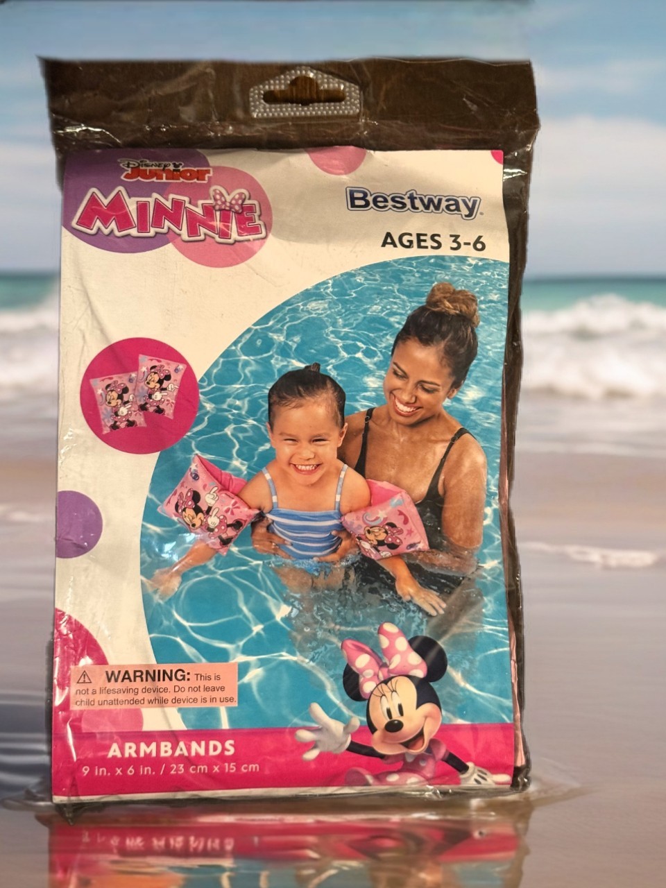 Disney Junior Minnie Mouse Inflatable Arm Bands – Ages 3-6