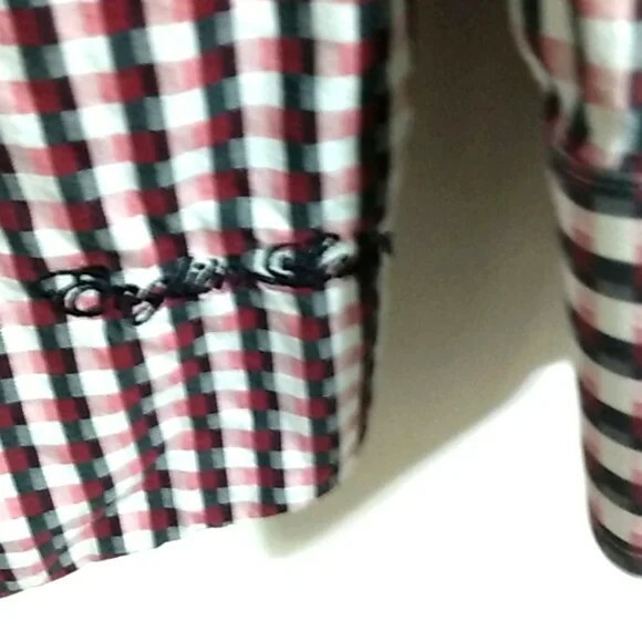 ENGLISH LAUNDRY Men’s Black and White Gingham Long Sleeve Shirt Size 16.5