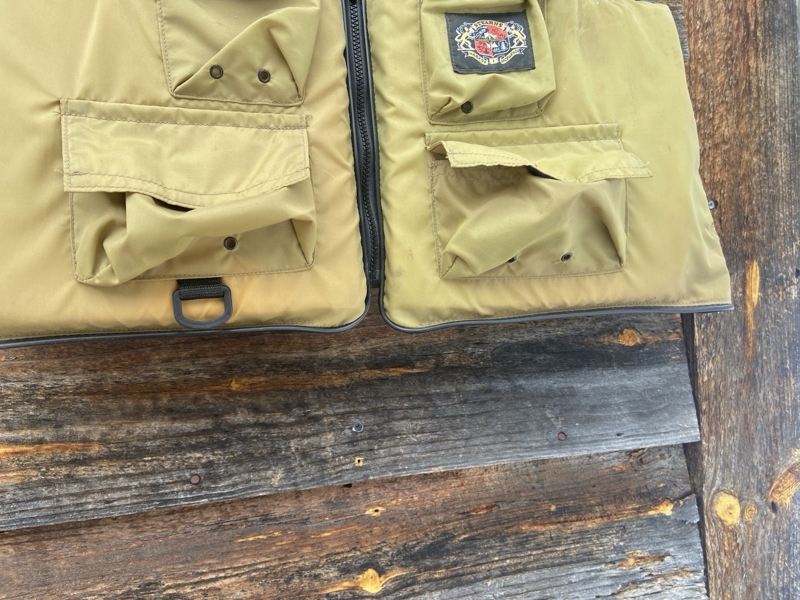 Vintage Stearns Life Jacket-Fishing Vest Tan Model 29-53 Size XXX Large Adult