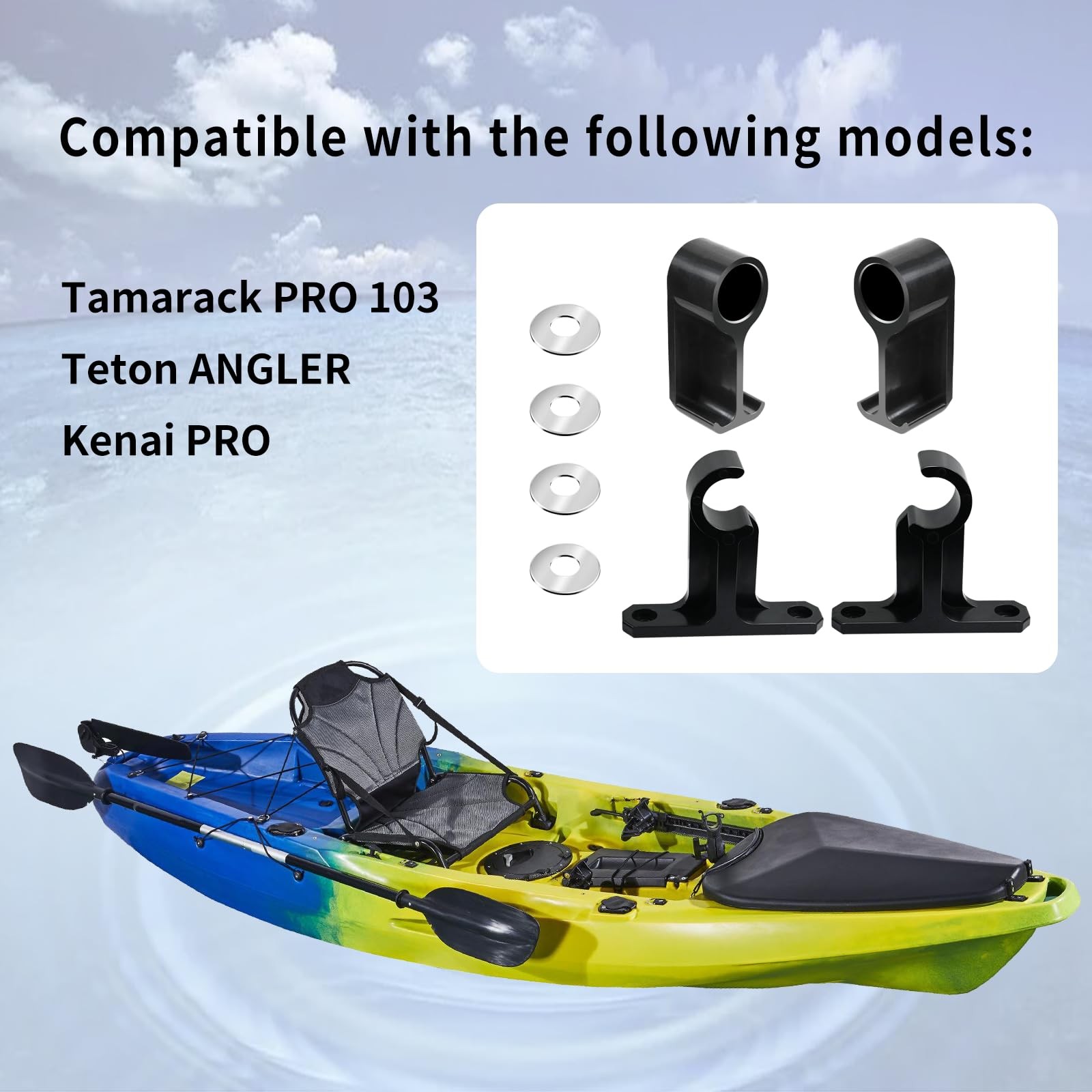 Kayak Seat Risers Compatible with Tamarack Pro, Kenai Pro, and Teton Angler K…