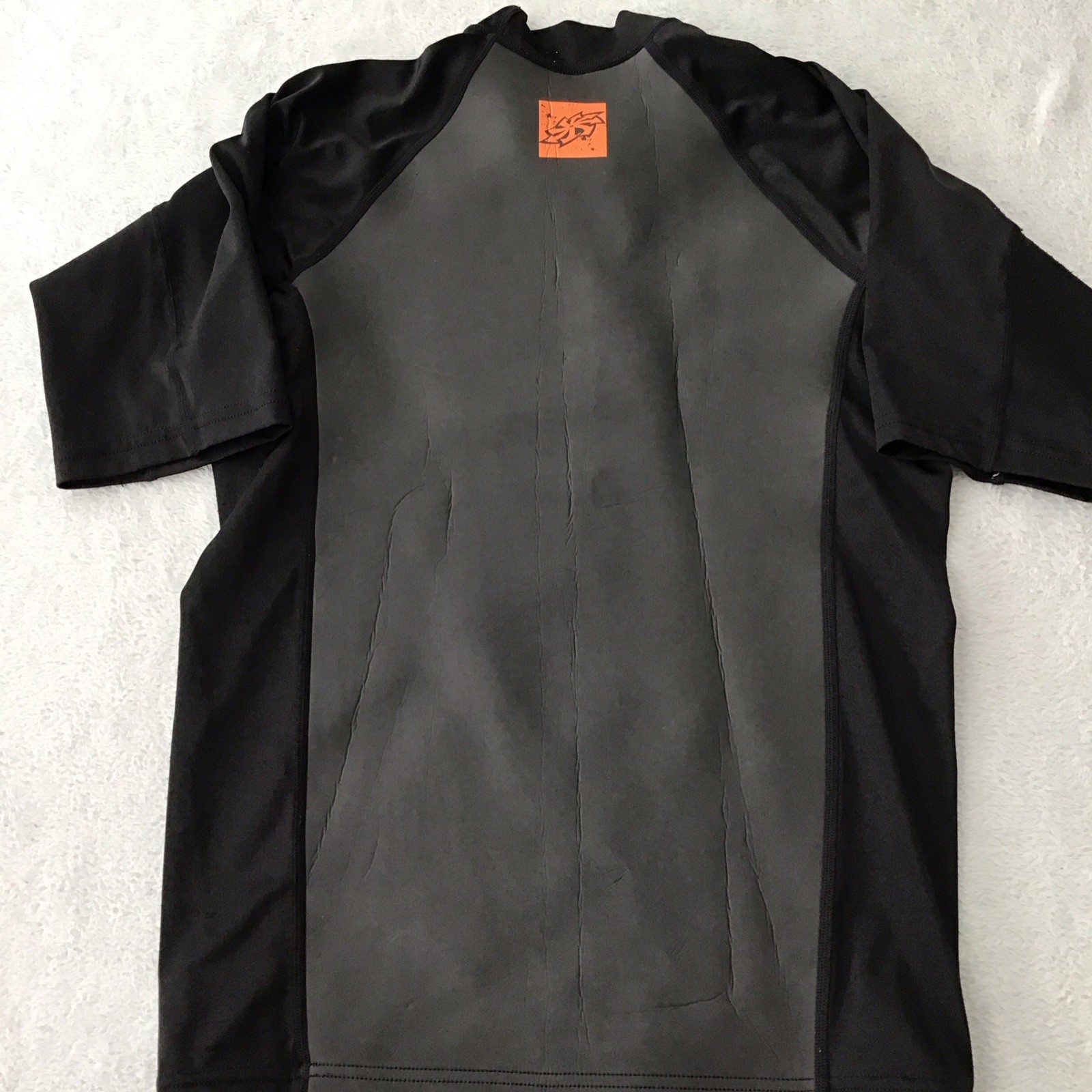 Hyperflex Short Sleeve Rash Guard Black Men’s Swim Top Size M