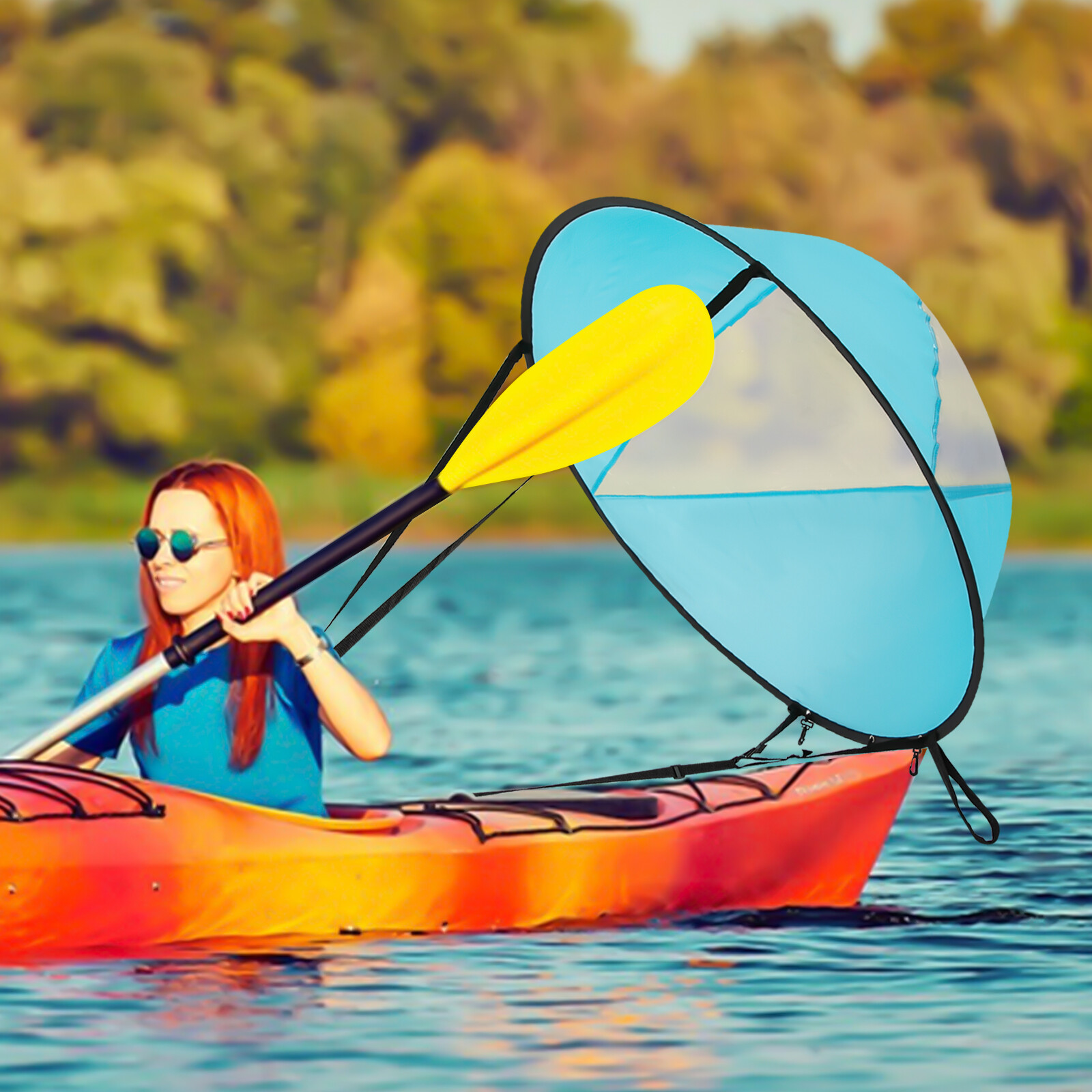 42.5inch Paddle Board Sails, Durable Paddle Board Wind Sail, Foldable Simle Sail