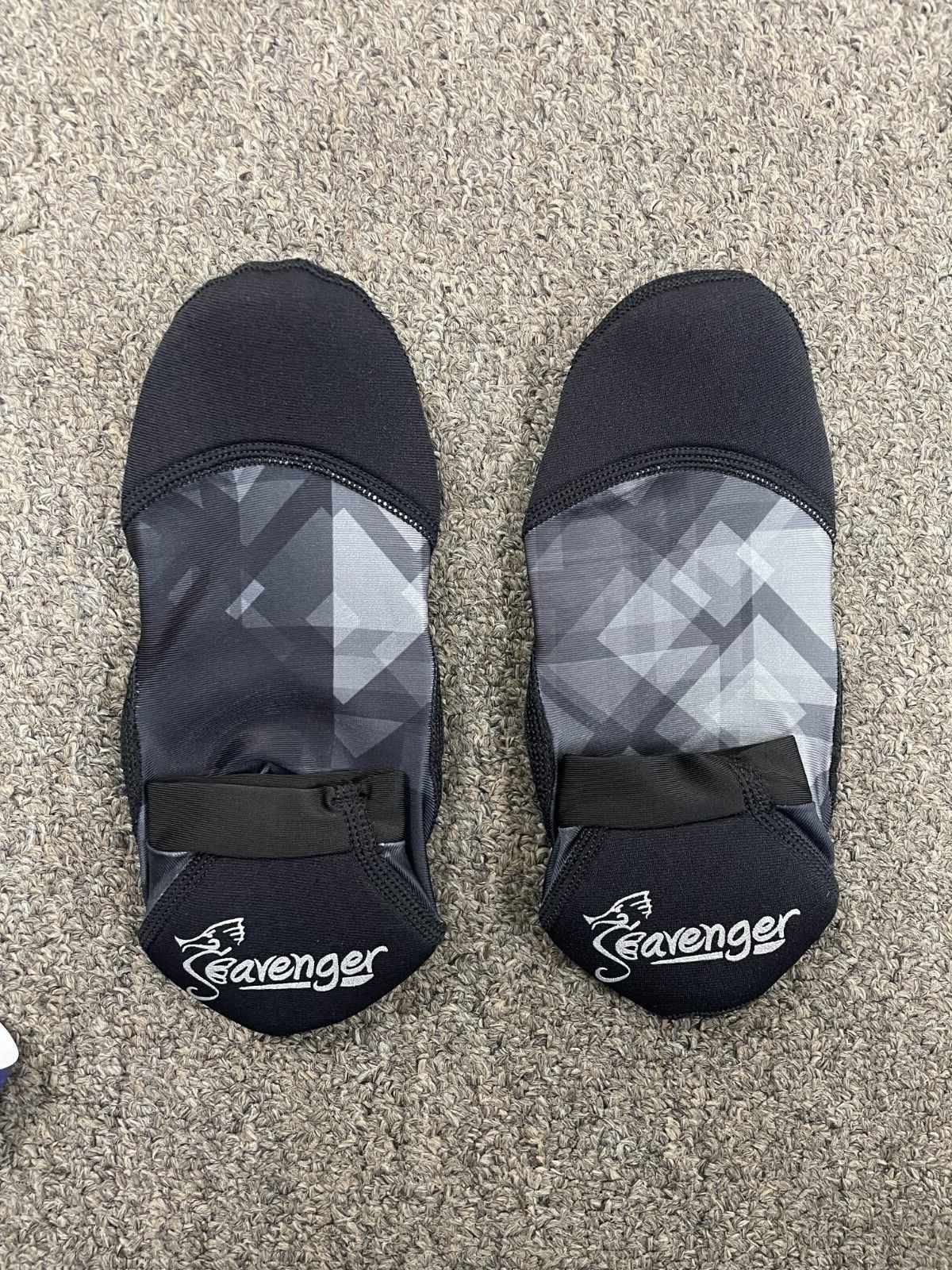 Seavenger SeaSnug Low Cut Beach Socks – Grey Glass (Unique Pattern)