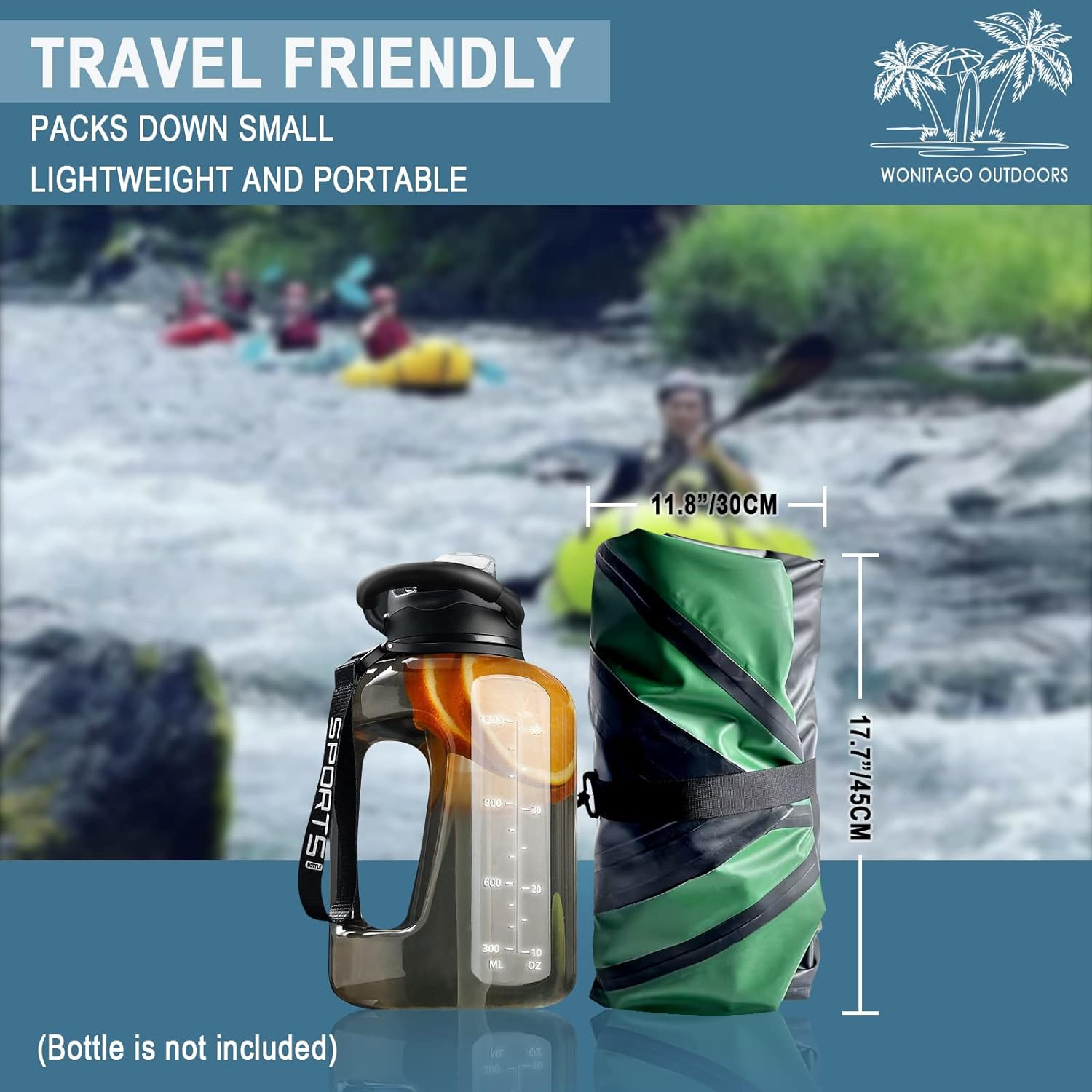Packraft TPU Inflatable Travel Kayak with Soft Seat Lightweight Packrafts for Fl