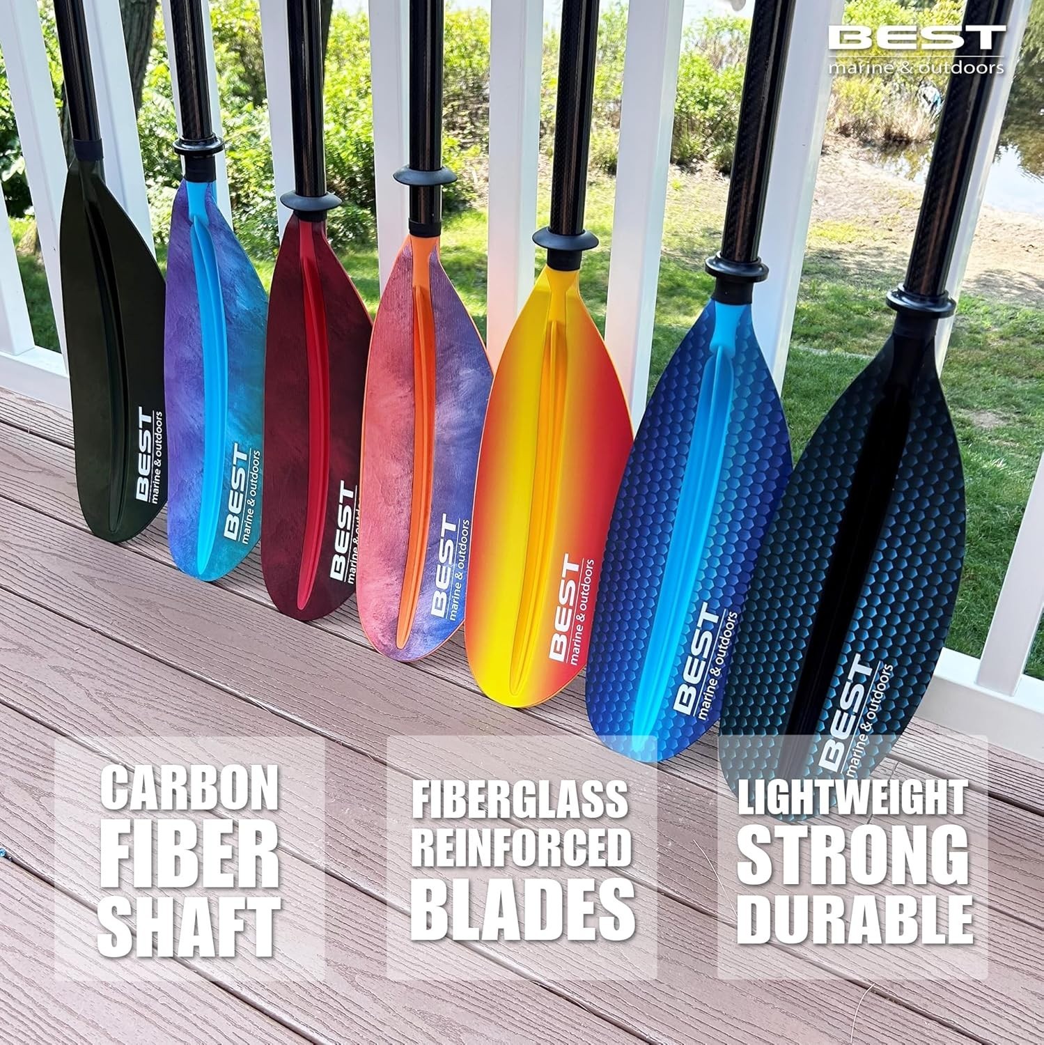Versatile Carbon Fiber Kayak Paddle for All Skills – Adjustable Feather Angles