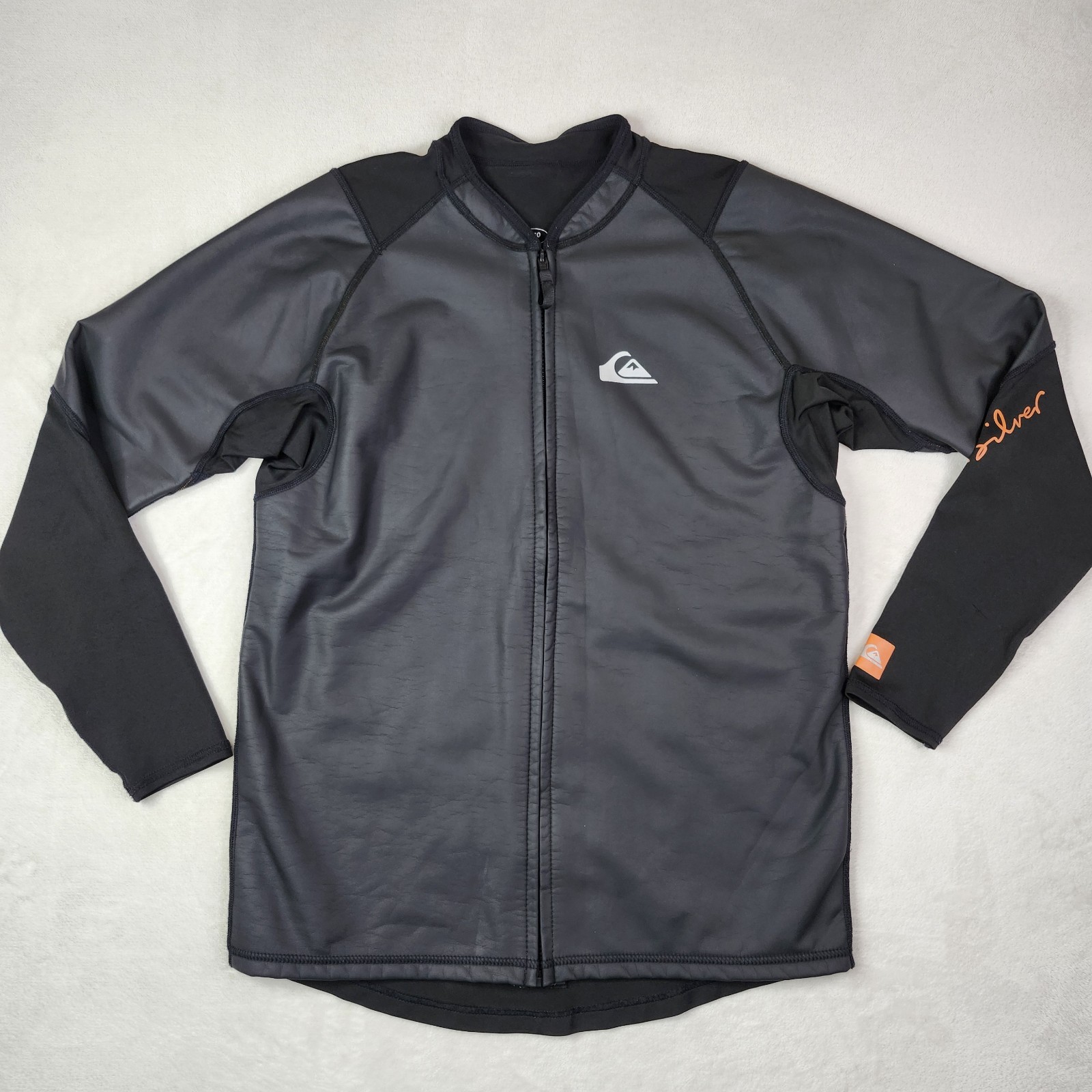 Quicksilver Front Zip SUP PaddleBoard Kayak Jacket Windbreaker Mens M 50 Black