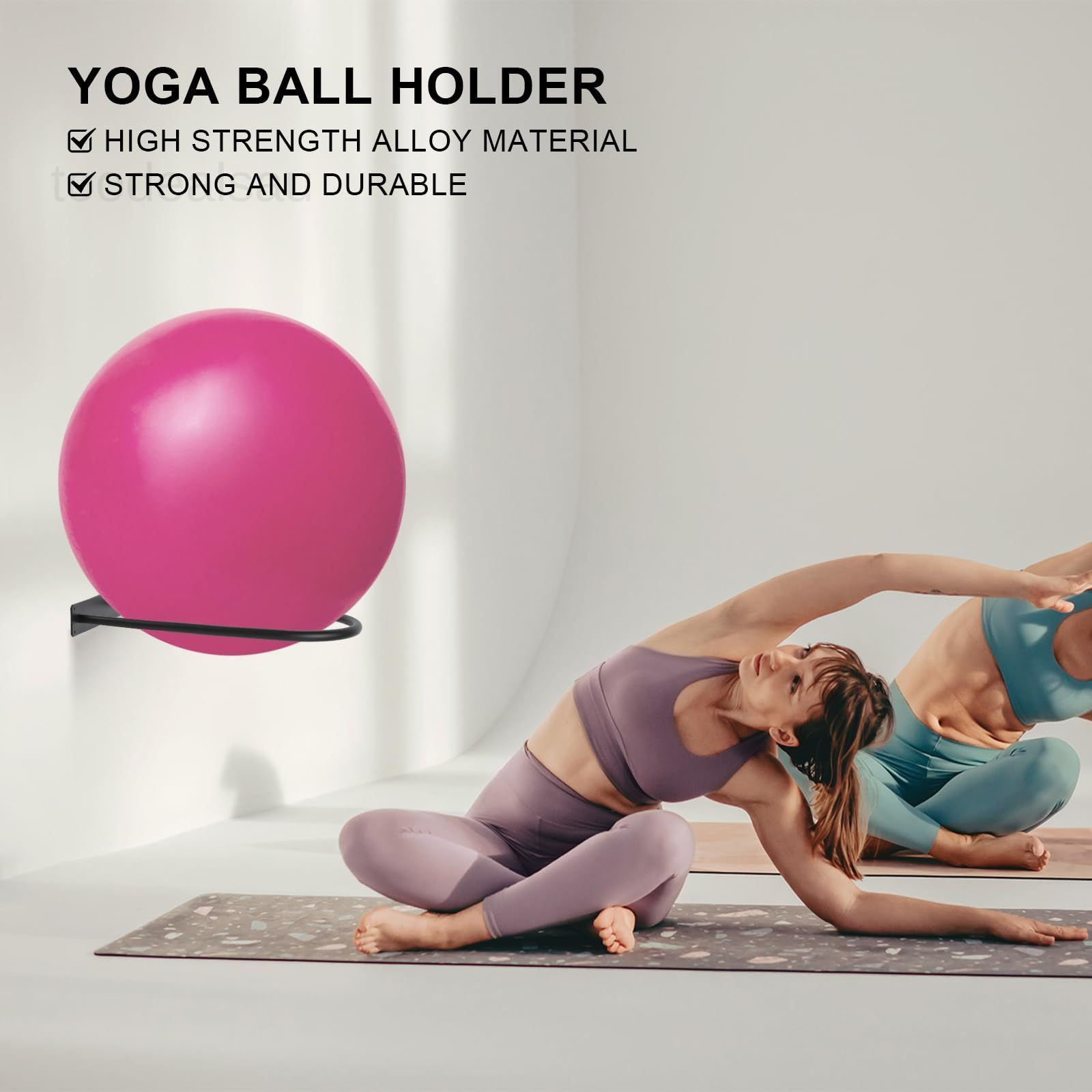 Stability Ball Holder Wall 16.6 x 11.8 x 2.36 inches, Black1-pack