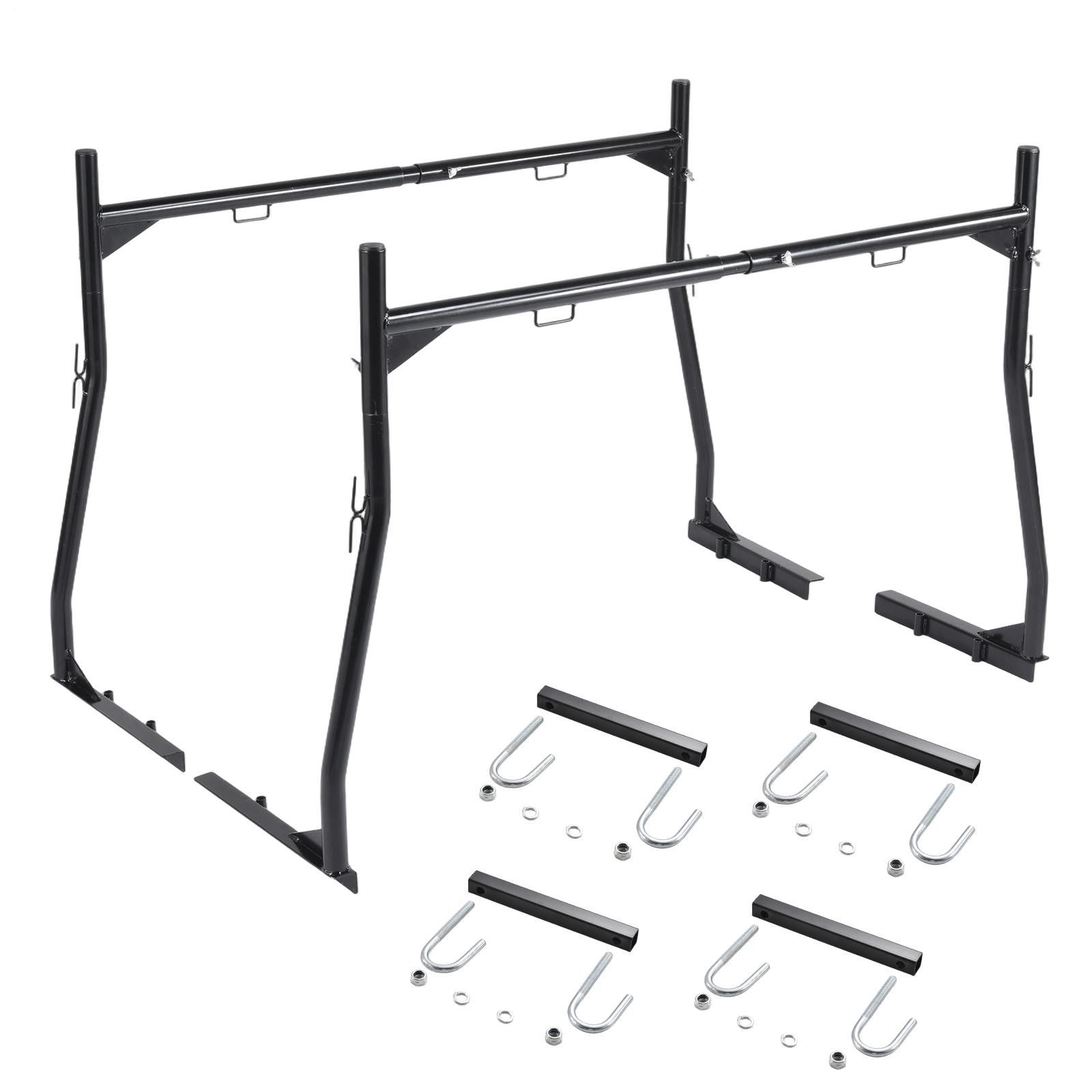 Universal Adjustable Pick up Truck Bed Ladder Rack Lumber Utility Kayak 800lbs
