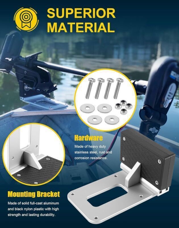 Universal Transom Trolling Motor Mount for Kayaks / Kayak Motor Mount Bracket