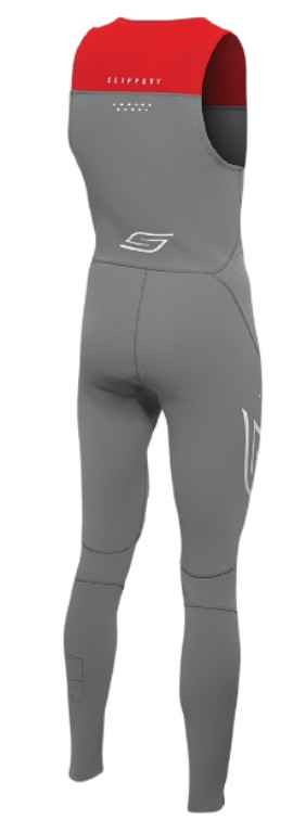 SLIPPERY BREAKER JOHN & JACKET FULL NEOPRENE WETSUIT CHARCOAL/RED MEN’S 2X-LARGE