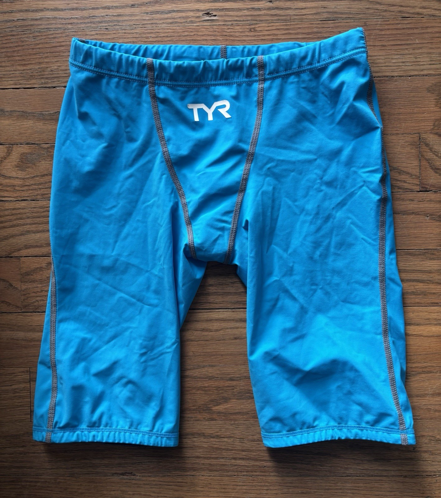 TYR Men’s Thresher Swim Race Jammer 28- Pre-owned- Blue- Good condition!