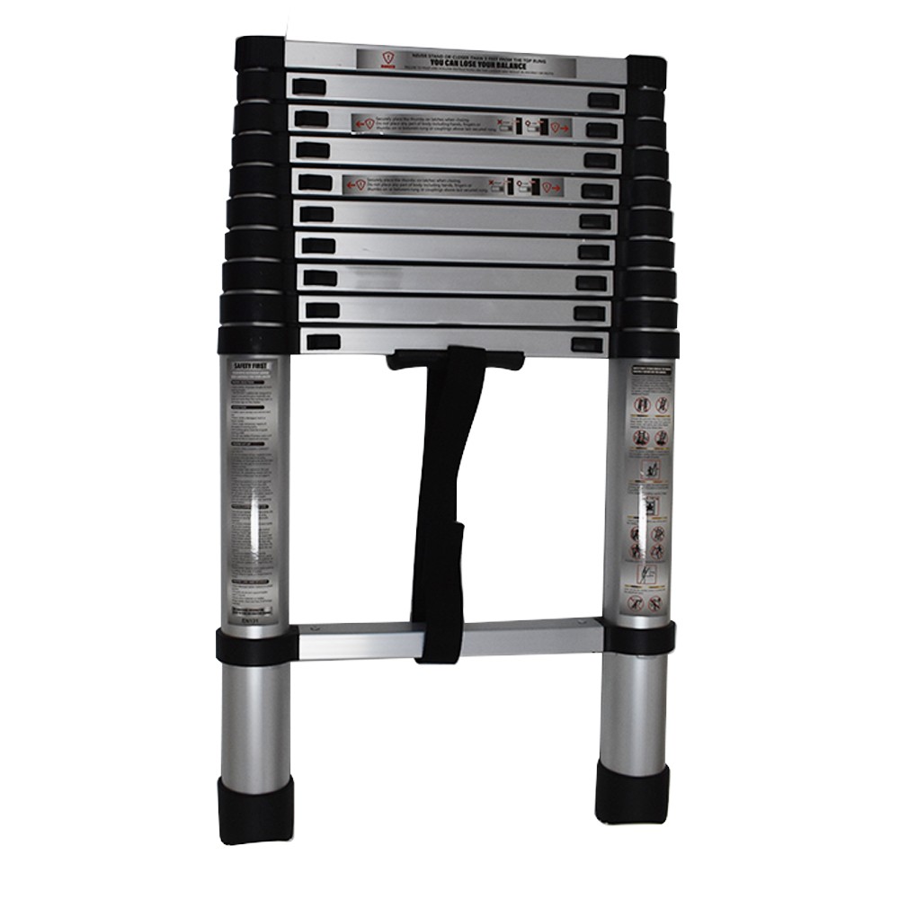 330lbs 10.5FT Aluminum Extension Telescoping Heavy Duty Lightweight Step Ladder